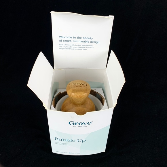 New Grove Collaborative Bubble Up Soap Dispenser and Dish Brush Sustainable Box - Picture 1 of 9